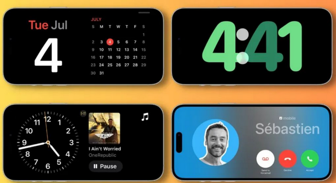 金溪苹果手机维修分享iOS17横屏充电待机显示有什么好处 