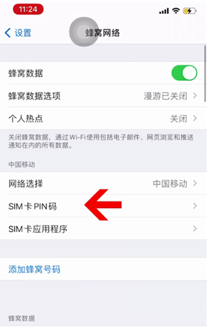 金溪苹果14维修网分享如何给iPhone14的SIM卡设置密码 