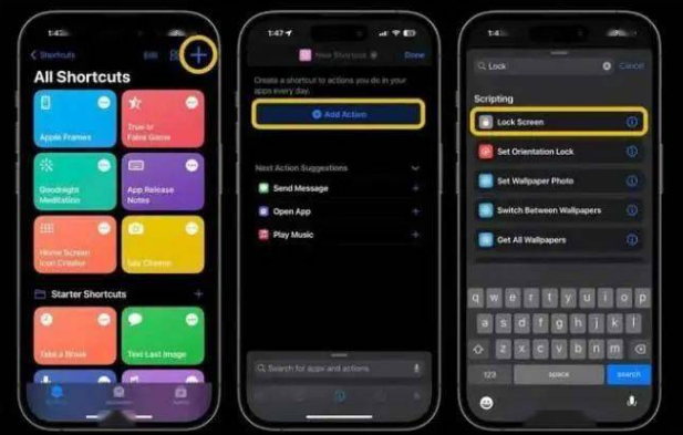 金溪苹果14锁屏维修店分享iPhone14升级iOS16.4后如何创建锁屏快捷方式 